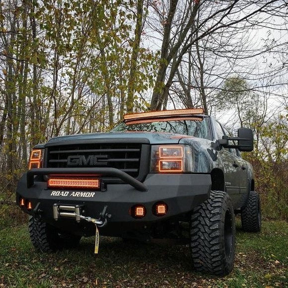 52" Curved RGB Chasing Halo Light Bar