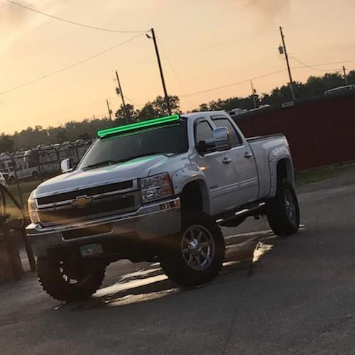 50" Curved RGB Chasing Halo Light Bar