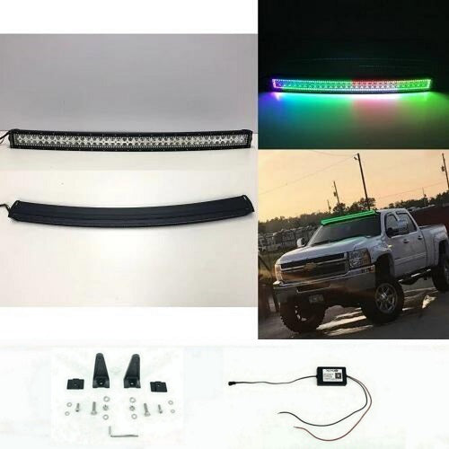 50" Curved RGB Chasing Halo Light Bar