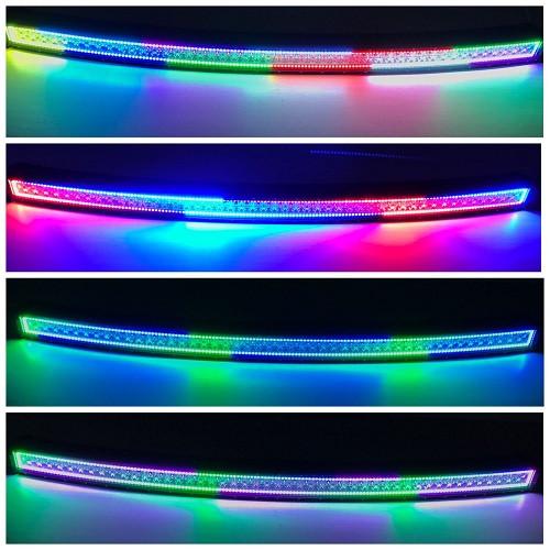52" Curved RGB Chasing Halo Light Bar