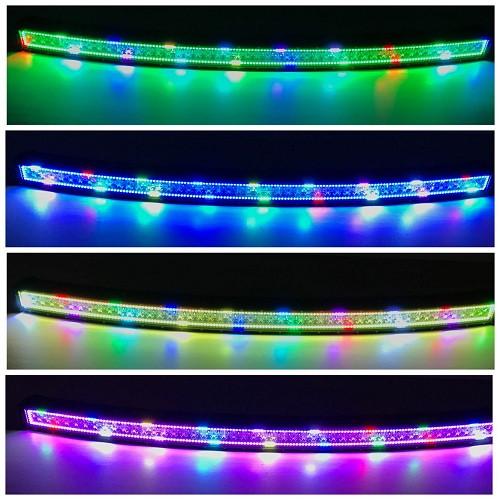 54" Curved RGB Chasing Halo Light Bar