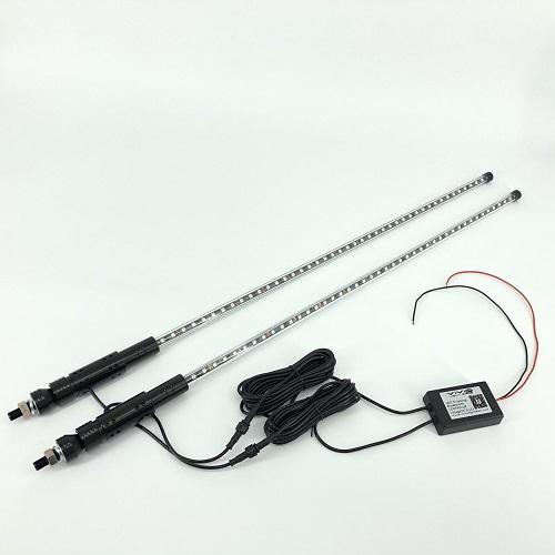 RGB chasing led whip light for utv, rzr, atv, trucks (2 packs)