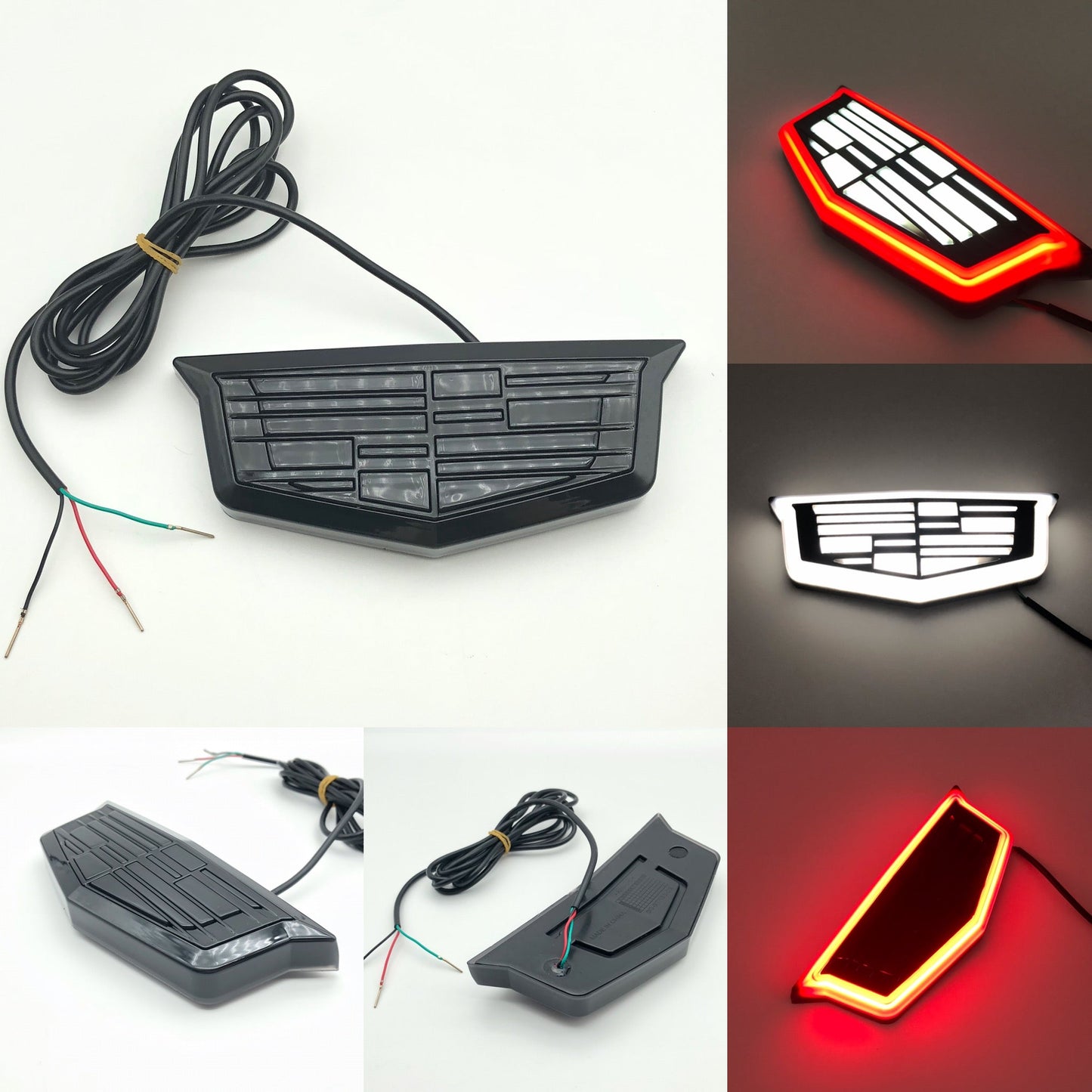 Cadillac Trunk Emblem LED Dynamic Lighted Logo – Not Compatible with Push-Button Trunk Release