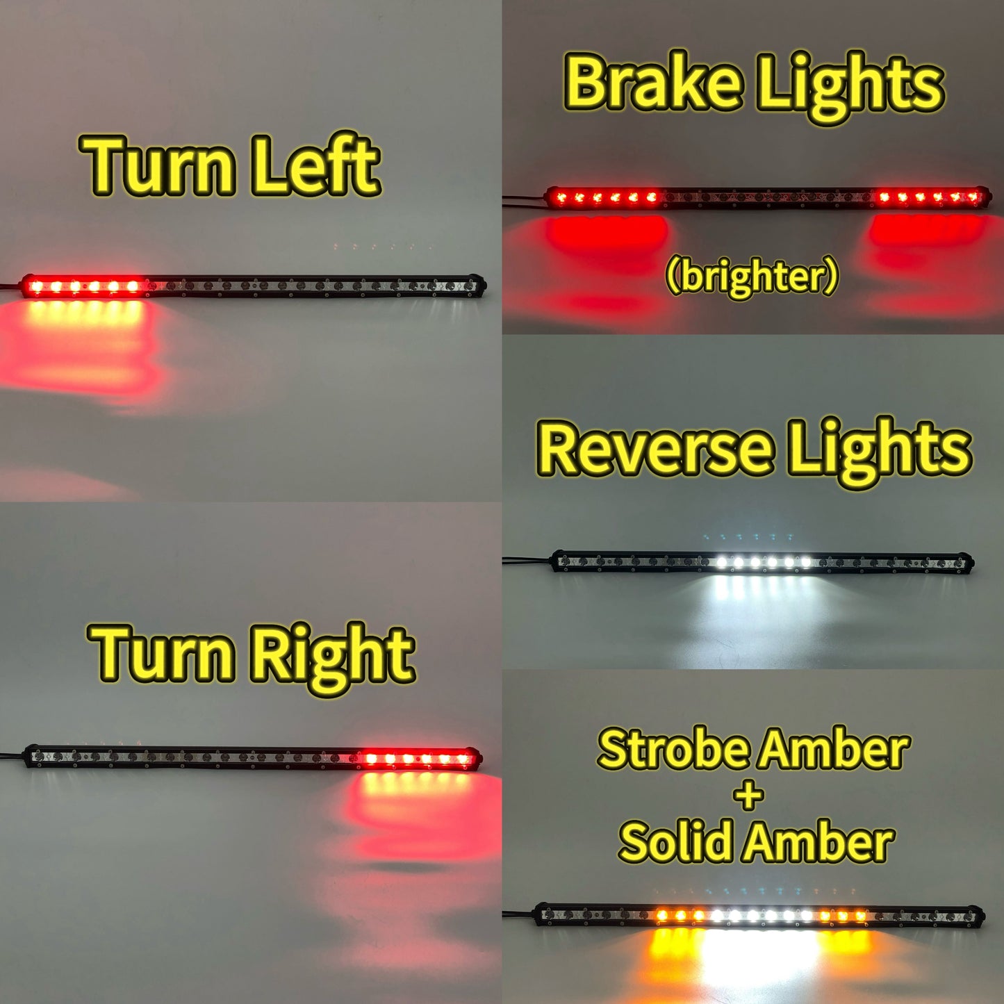 26" 72w Offroad Rear Chase LED Strobe Light bar