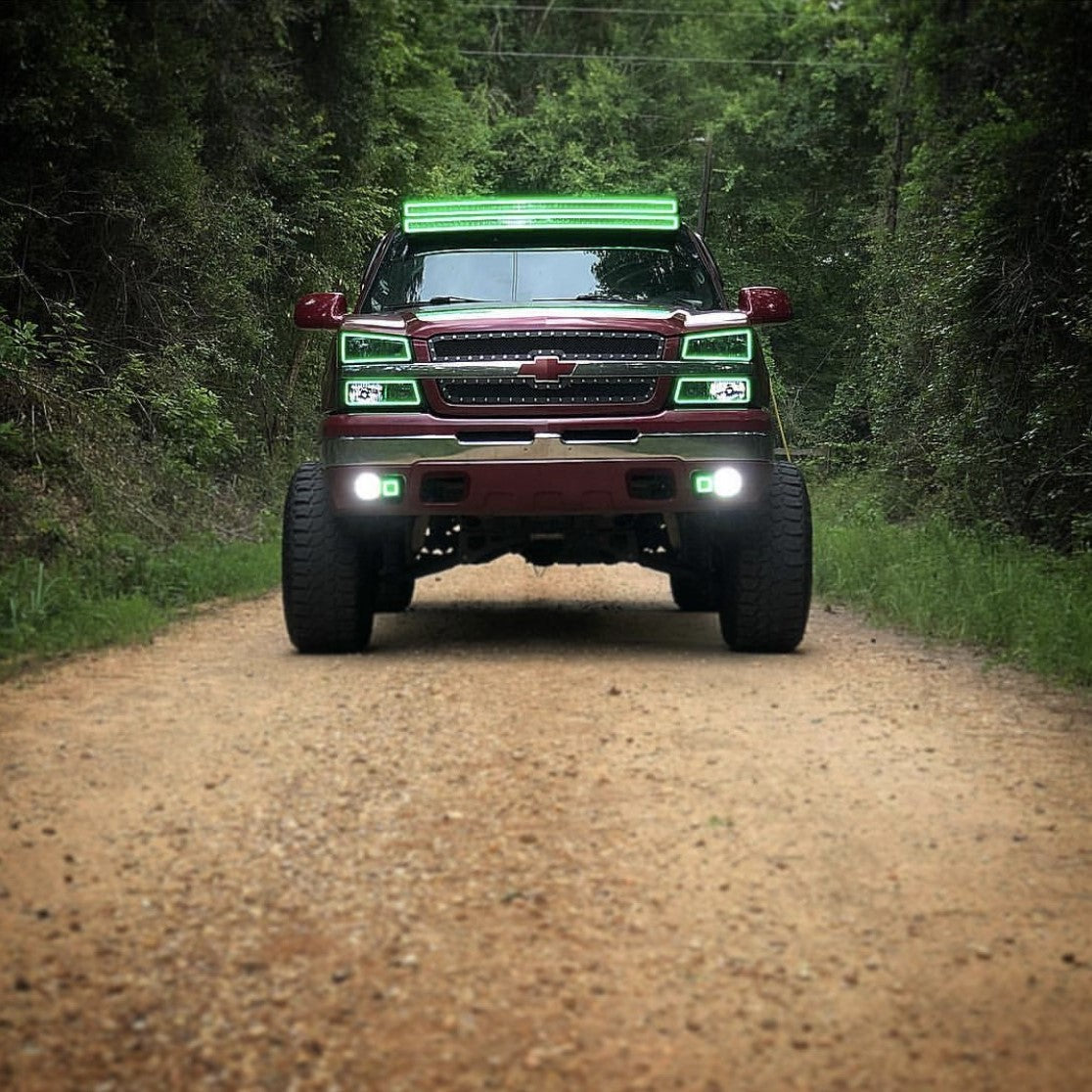 54" Curved RGB Chasing Halo Light Bar