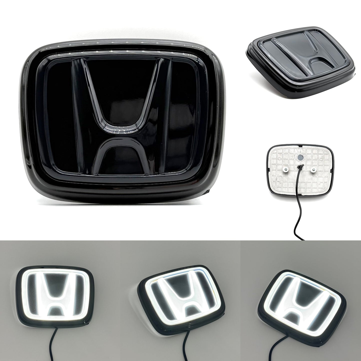 Honda Logo Front Grille LED Crystal Dynamic Illuminated Emblem Not Compatible with ACC Radar
