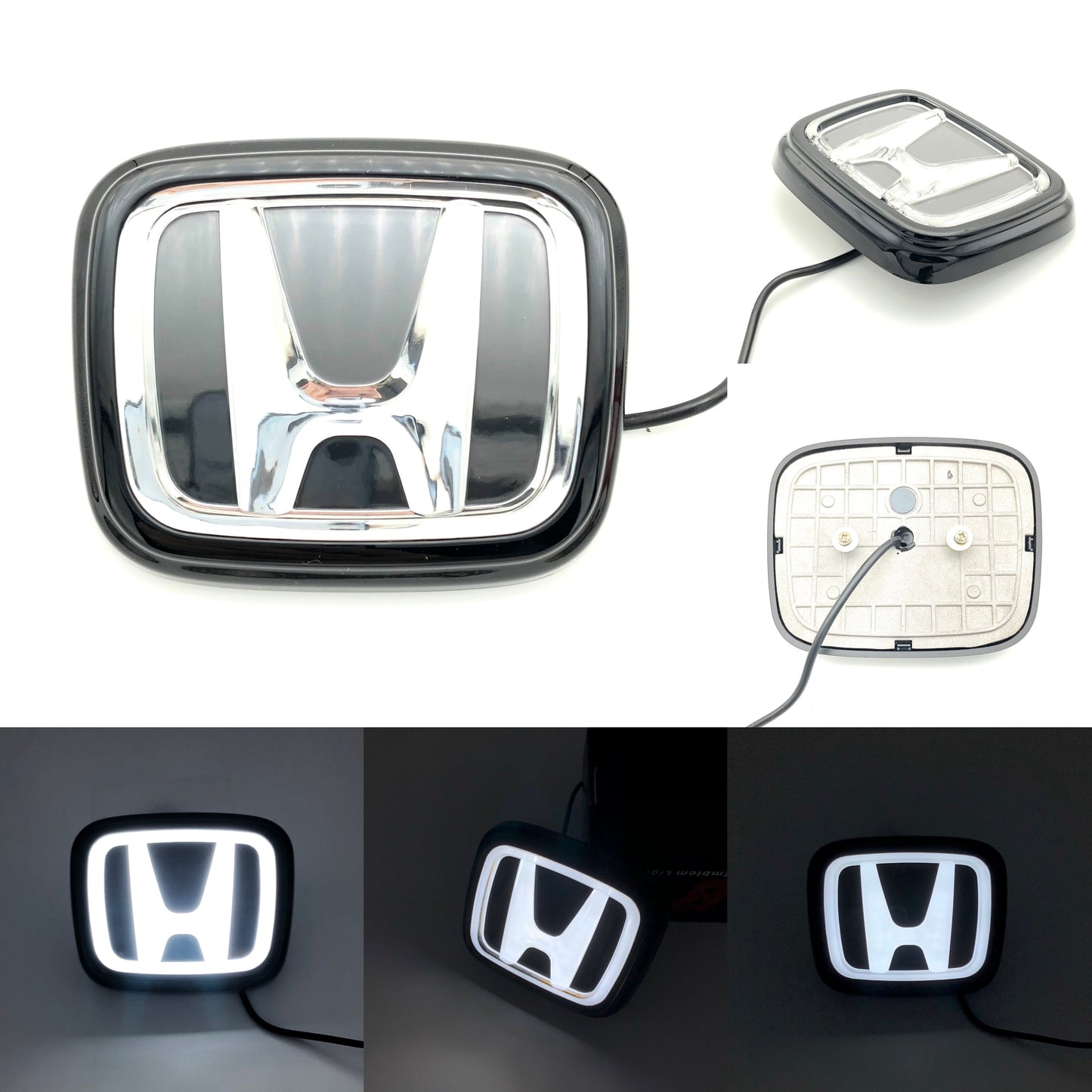 Honda Logo Front Grille LED Crystal Dynamic Illuminated Emblem Not Compatible with ACC Radar