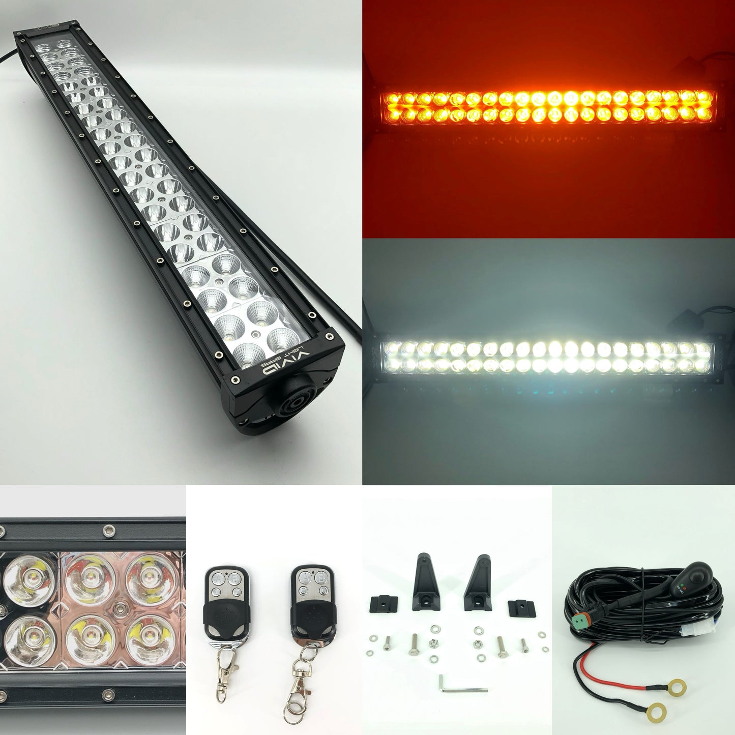 Dual Color Strobe 21.5 Inch Led Light Bar