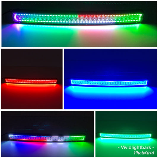 31.5" Curved RGB Chasing Halo Light Bar