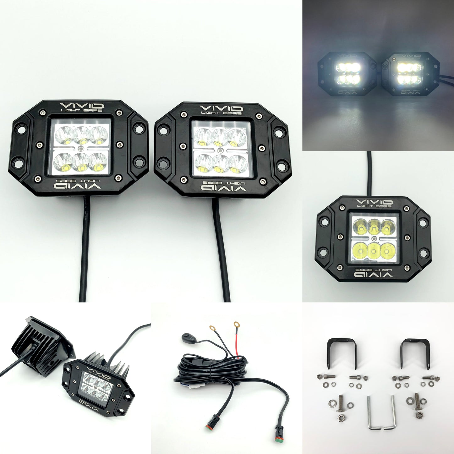 3.2" 30w led flush pods ( 2 Packs )
