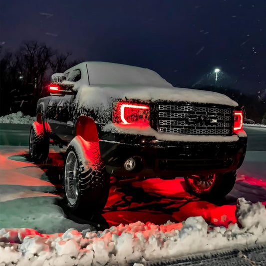 RGB+W Rock lights for trucks (4 packs)